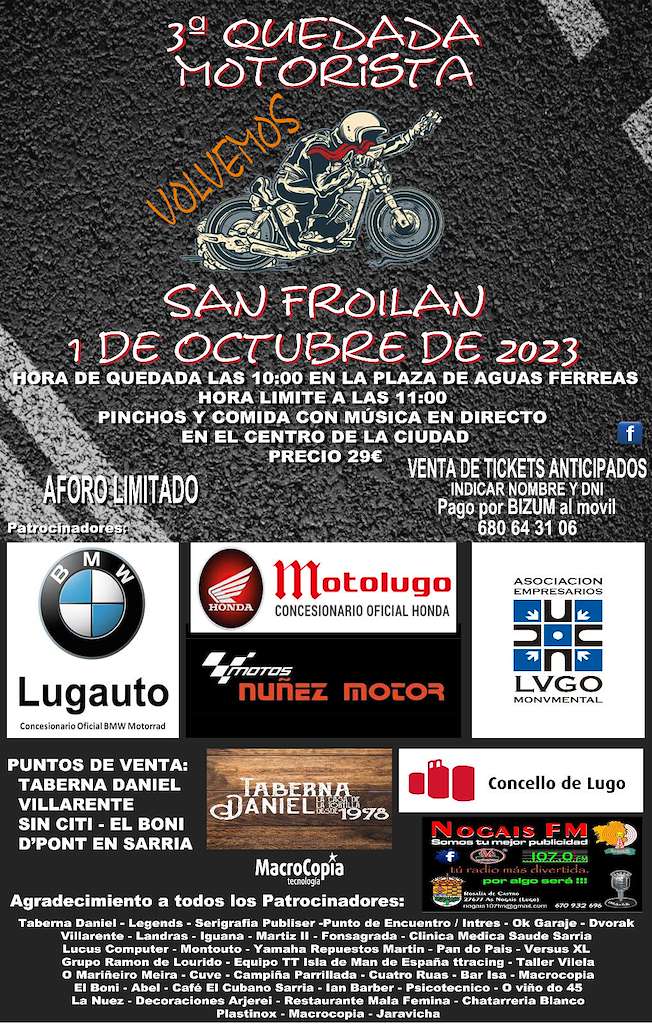 III Quedada Motorista San Froilán en Lugo