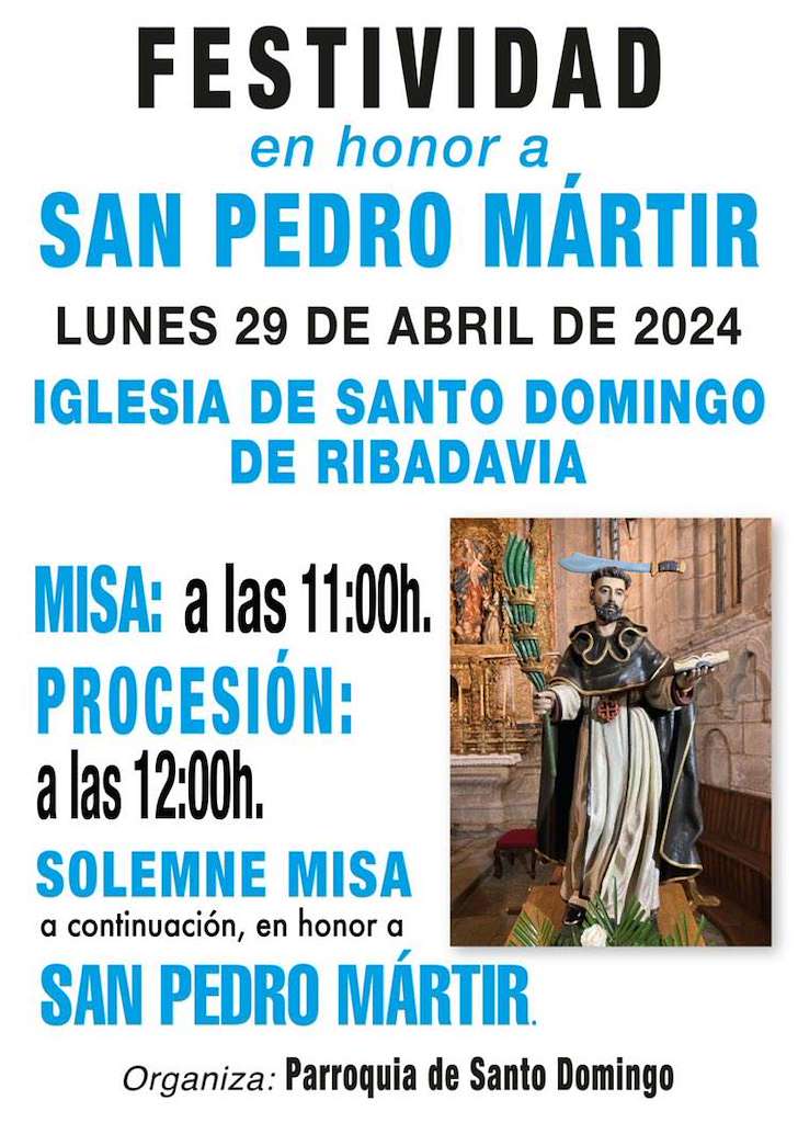 Romaría de San Pedro Mártir (2024) en Ribadavia