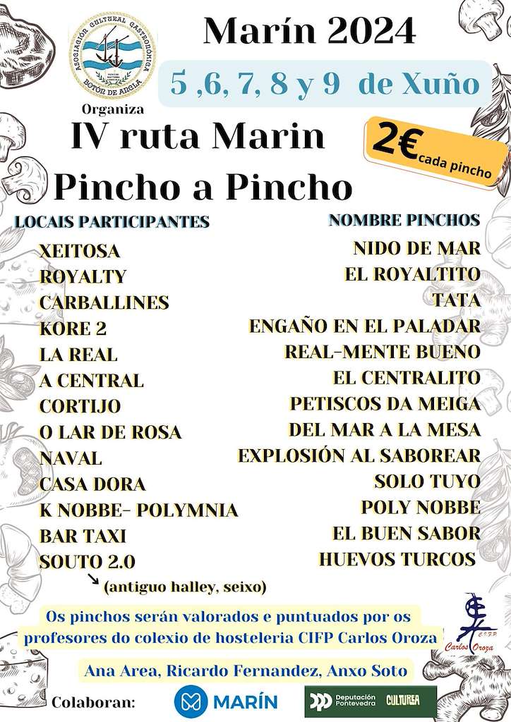 IV Ruta Pincho a Pincho (2024) en Marín