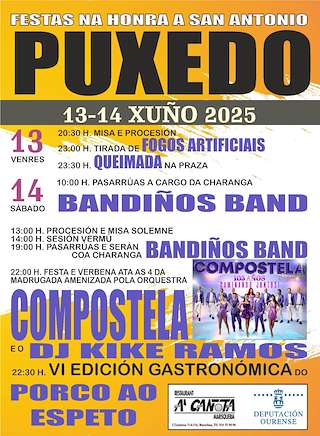 Fechas, información, programa, cartel, imágenes, mapa y ubicación de San Antonio de Puxedo  en  Lobios