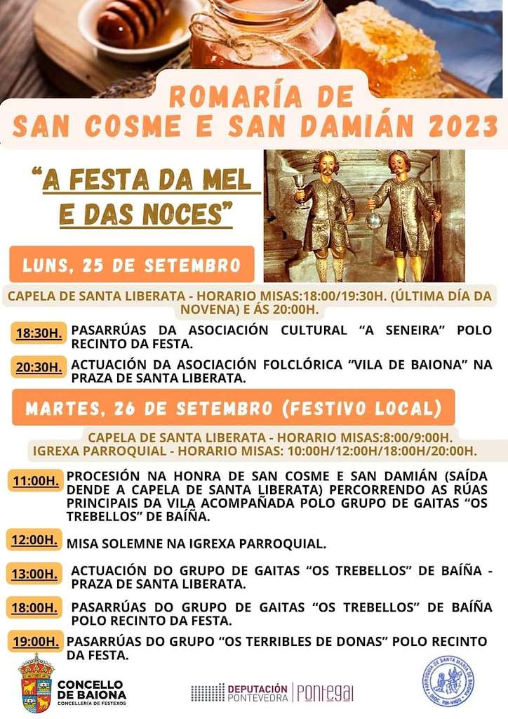 San Cosme e San Damián - Festa do Mel e das Noces en Baiona