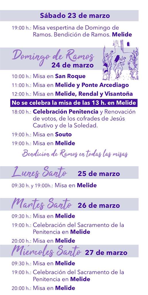 Semana Santa (2024) en Melide
