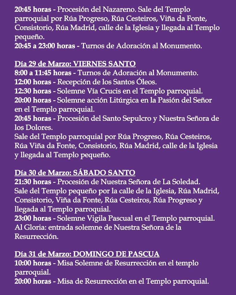 Semana Santa (2024) en Sanxenxo
