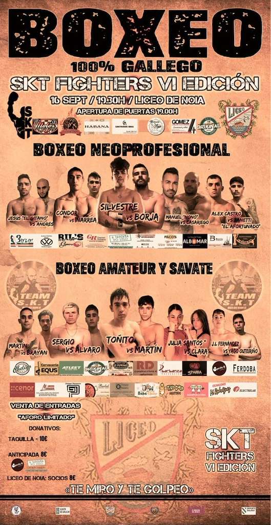 Skt Fighters VI Edición - Boxeo 100% Gallego en Noia