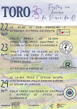 Fechas, información, programa, cartel, imágenes, mapa y ubicación de Virxe da O de Toro  en  Laza