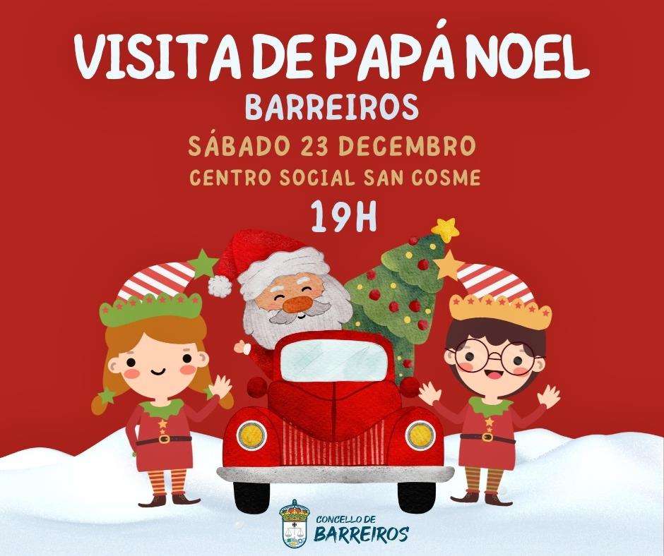 Visita de Papá Noel en Barreiros