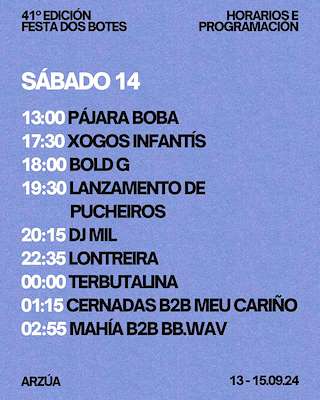 XLII Festa dos Botes en Arzúa