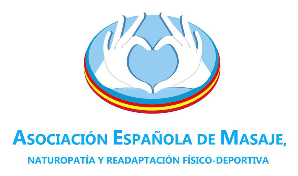 logotipo Asociación Española de Masaje, Naturopatía y Readaptación Físico-Deportiva