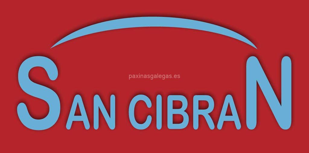 logotipo Construcciones y Reformas San Cibran  (Corcho Proyectado)