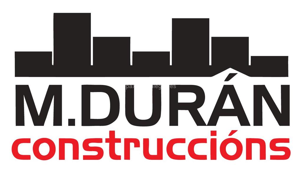 logotipo M. Durán Construccións