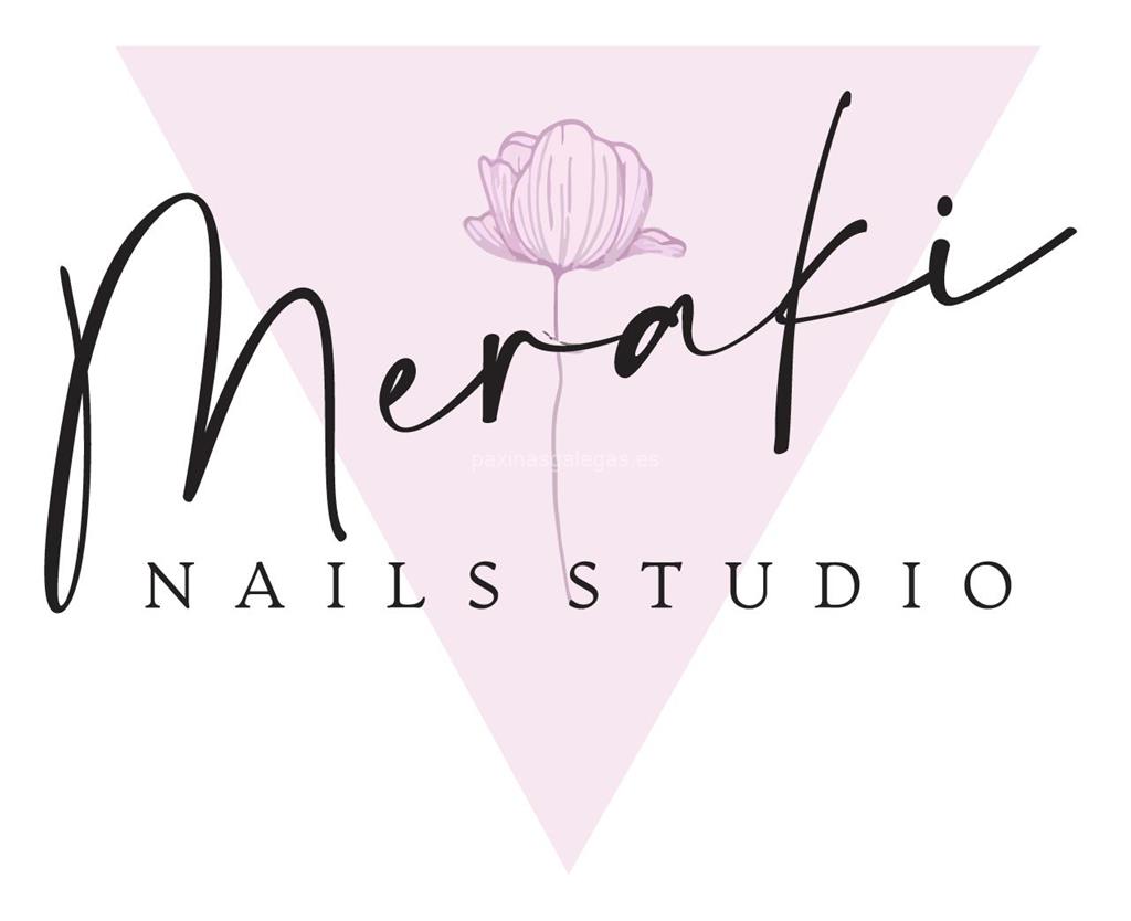 logotipo Meraki Nails Studio
