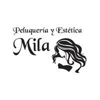 Logotipo Peluquería y Estética Mila