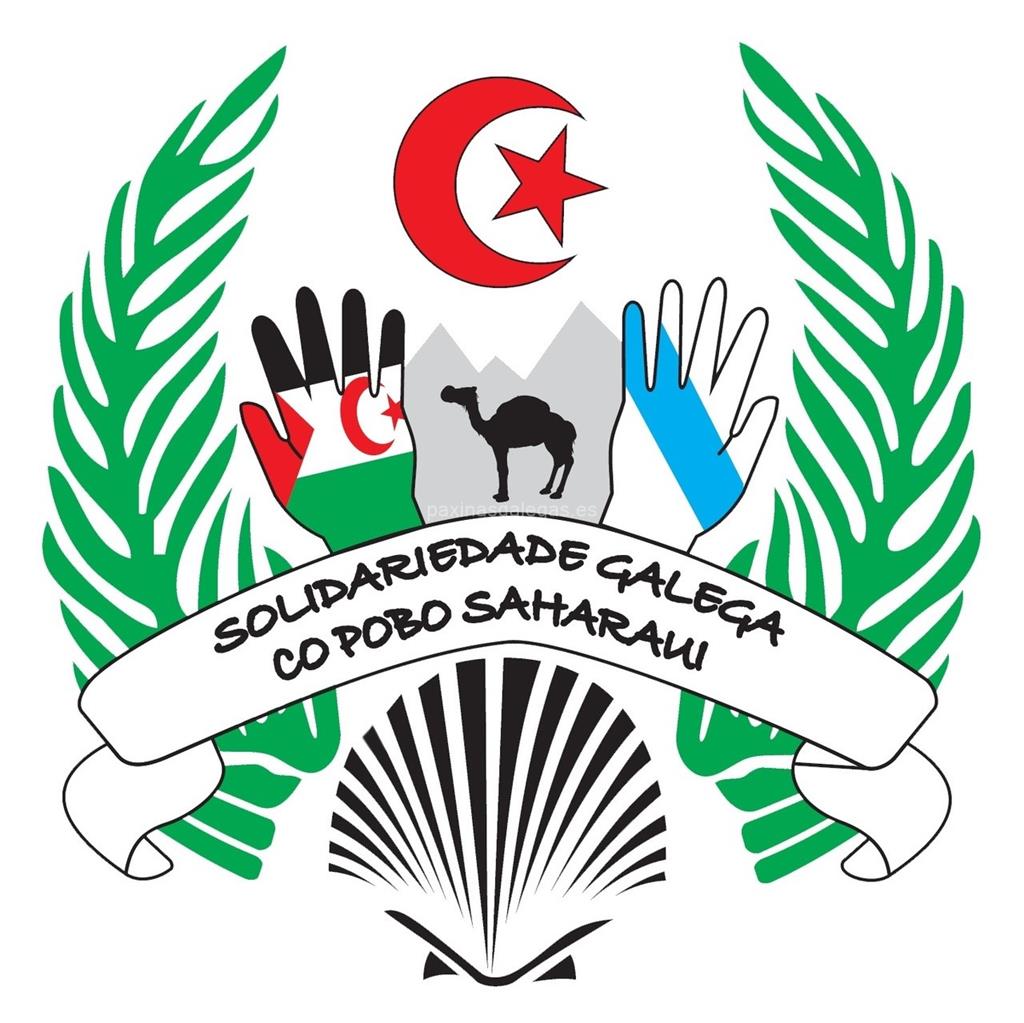 logotipo Solidaridade Galega co Pobo Saharaui