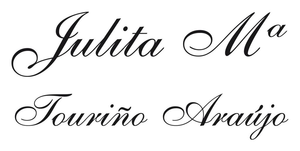 logotipo Touriño Araújo, Julita María
