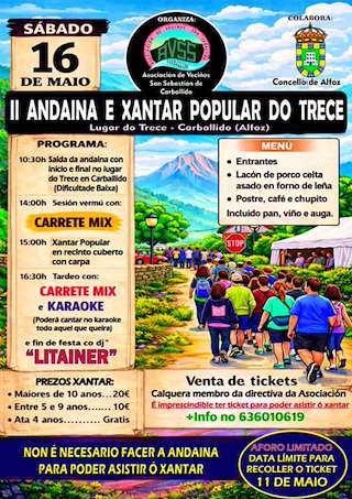 II Andaina e Xantar Popular do Trece