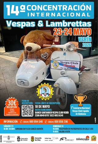 XIV Concentración de Vespas, Lambrettas y Motos Clásicas