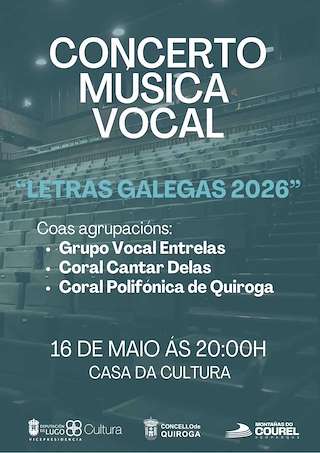 Concerto Música Vocal Letras Galegas 