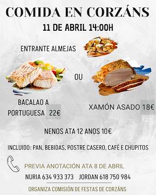 Festa do Bacalao a Portuguesa de Corzáns