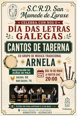 Letras Galegas - Cantos de Taberna de Laraxe 