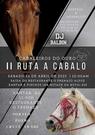 II Ruta a Cabalo dos Cabaleiros do Ouro