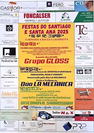 Santiago e Santa Ana de Bouza, Hermida e Casardeita