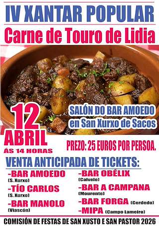 IV Xantar Popular de Carne de Touro de Lidia