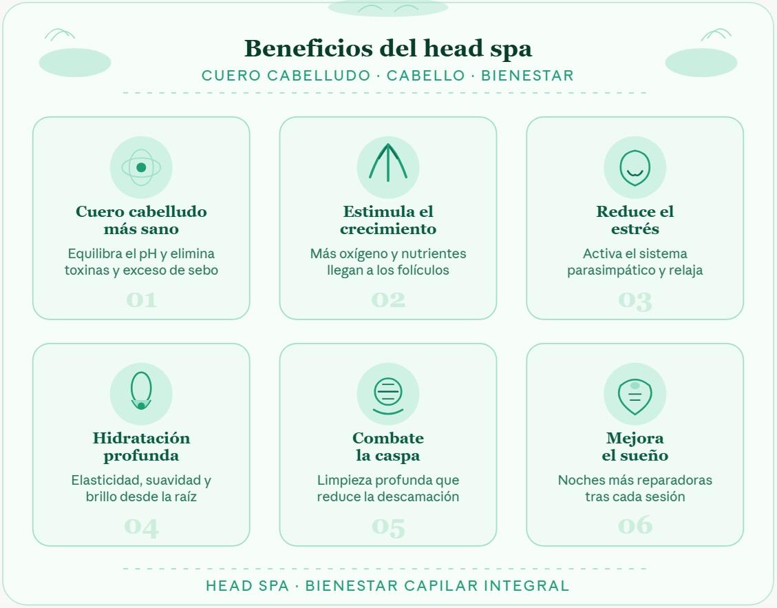 Spa capilar (head spa): ¿qué es, beneficios y cómo funciona? - Imagen 1