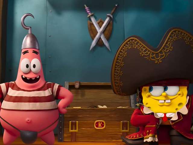 Cartel Bob Esponja: Una aventura pirata
