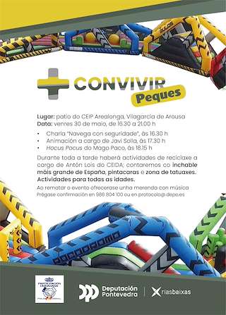 Fechas, información, programa, cartel, imágenes, mapa y ubicación de +Convivir Peques  en  Vilagarcía de Arousa