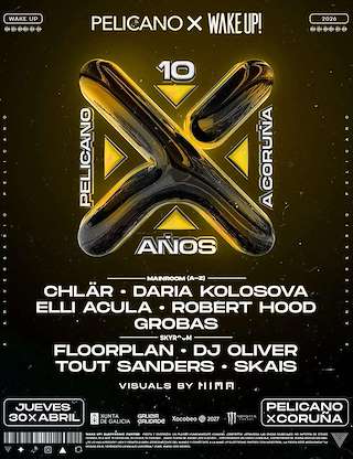 Fechas, información, programa, cartel, imágenes, mapa y ubicación de 10 Años de Pelícano (2026)  en  A Coruña