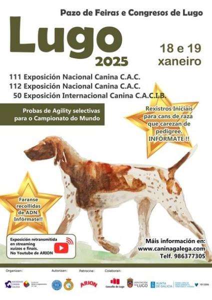 111 y 112 Exposición Nacional Canina de Galicia - 50 Exposición Internacional Canina de Galicia en Lugo