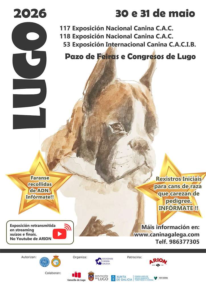 117 Exposición Nacional - 53 Exposición Internacional Canina de Galicia (2026) en Lugo