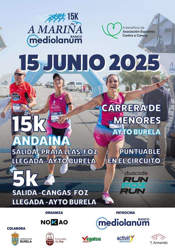 15K A Mariña Banco Mediolanum (2025) en Foz