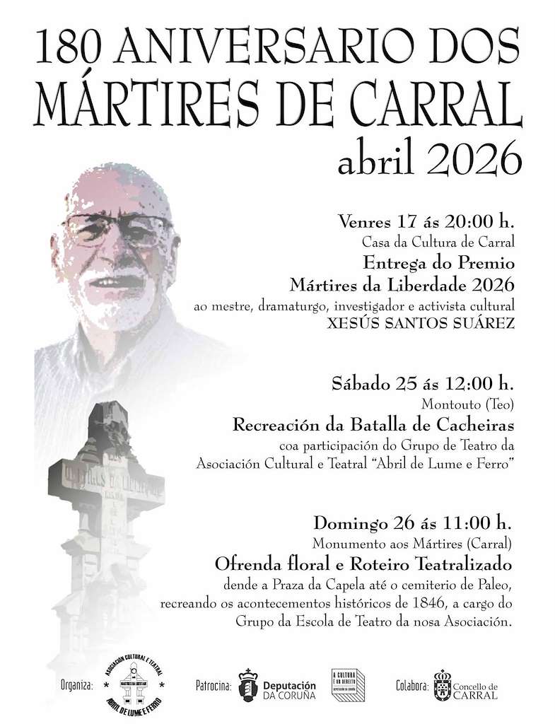  180 Aniversario dos Mártires (2026) en Carral