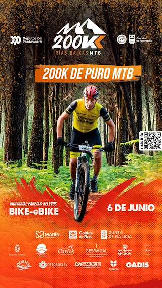 Fechas, información, programa, cartel, imágenes, mapa y ubicación de 200K Rías Baixas MTB (2026)  en  Pontevedra