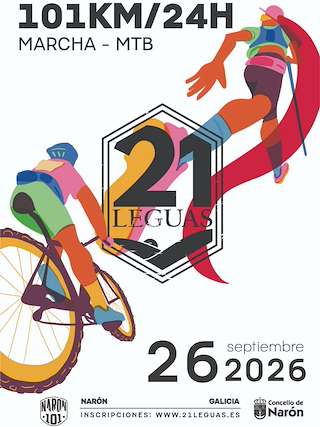 Fechas, información, programa, cartel, imágenes, mapa y ubicación de 21 Leguas (2026) en Narón