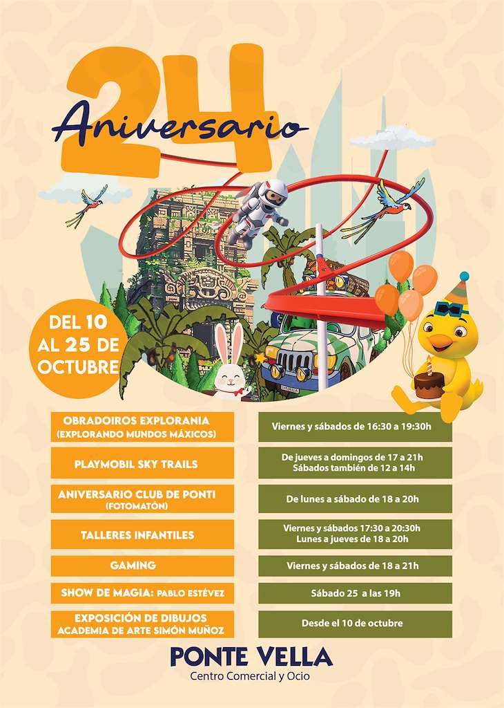 24 Aniversario Centro Comercial Ponte Vella (2025) en Ourense