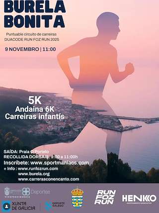 Fechas, información, programa, cartel, imágenes, mapa y ubicación de 5K Burela Bonita (2025)