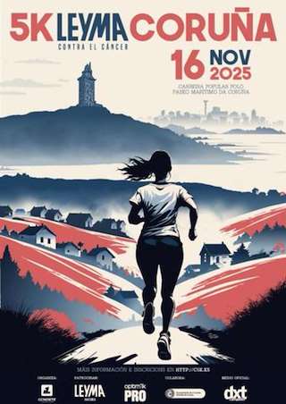 Fechas, información, programa, cartel, imágenes, mapa y ubicación de 5K Leyma Coruña Contra el Cáncer (2025)