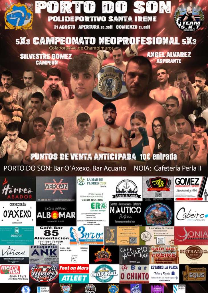 5x3 Campionato Neoprofesional de Boxeo en Porto do Son