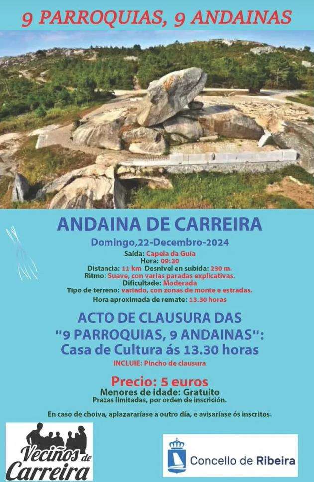9 Parroquias, 9 Andainas - Andaina de Carreira en Ribeira