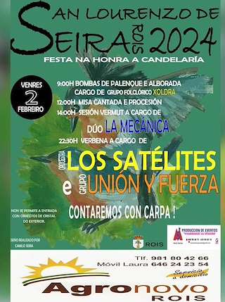 A Candelaria de San Lourenzo de Seira en Rois