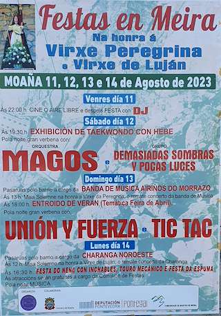 A Peregrina e a Virxen do Luján de Meira en Moaña