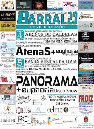 A Virxe das Neves de Barral - XXX Festa da Anguía en Castrelo de Miño