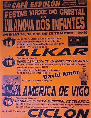 A Virxe do Cristal de Vilanova dos Infantes (2026) en Celanova