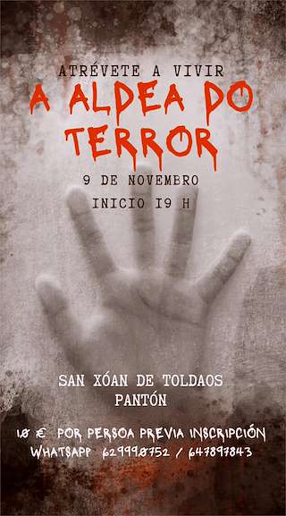 Fechas, información, programa, cartel, imágenes, mapa y ubicación de A Aldea do Terror  (2025)  en  Pantón
