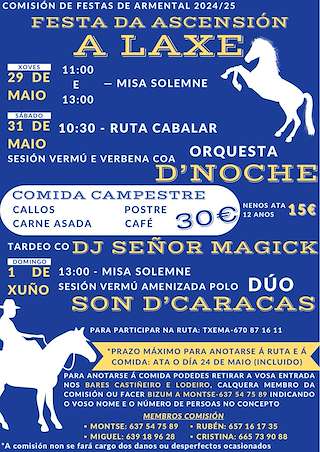 Fechas, información, programa, cartel, imágenes, mapa y ubicación de A Ascensión de A Laxe  en  Vilasantar