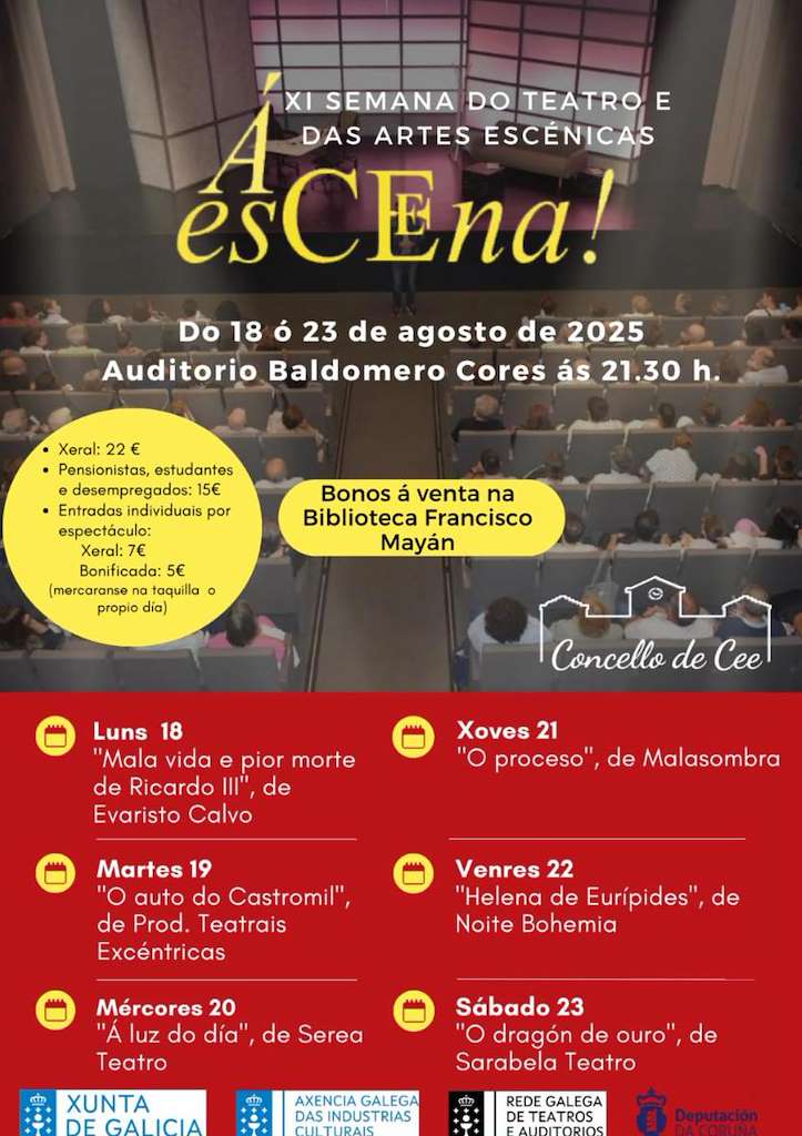Á Escena - XI Semana do Teatro e das Artes Escénicas (2025) en Cee