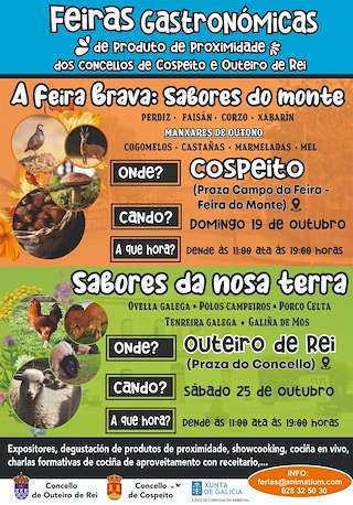 Fechas, información, programa, cartel, imágenes, mapa y ubicación de A Feira Brava - Sabores do Monte (2025)  en  Cospeito