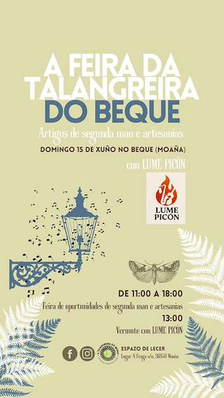 Fechas, información, programa, cartel, imágenes, mapa y ubicación de A Feira da Talangreira do  Beque  en  Moaña